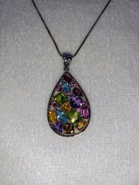 Multi-color gems pendant from People's Jewelers
